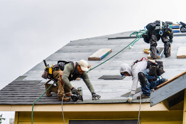 Professional Gutter Installation technician working in Longmeadow, MA